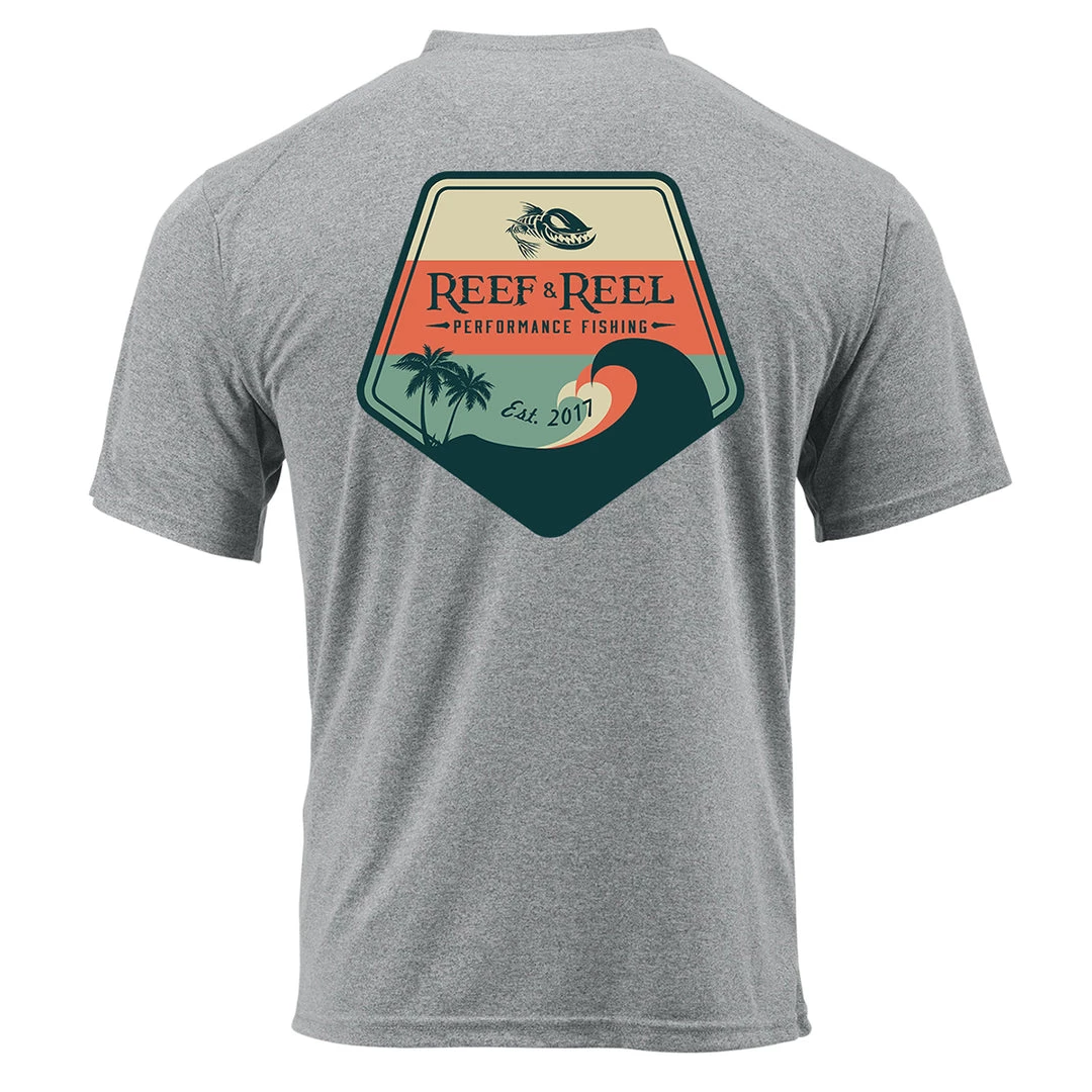 Reef & Reel Classic Wave Men's Short Sleeve Performance Shirt Performance Shirts 9 Reef & Reel Classic Wave Men's Short Sleeve Performance Shirt Performance Shirts