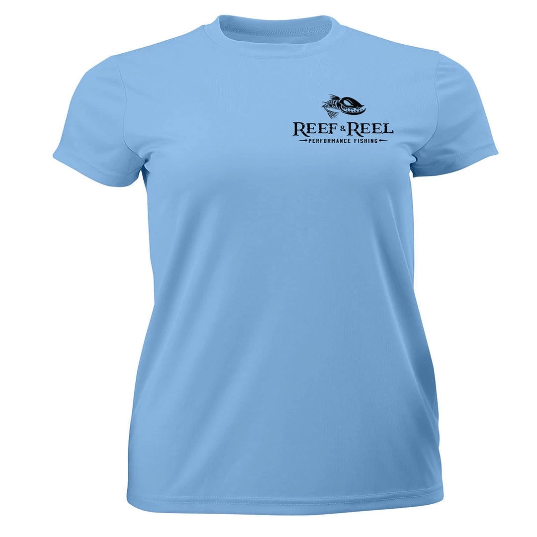 Reef & Reel Women's Fish On Pocket SS Performance Shirt Performance Shirts 4 Reef & Reel Women's Fish On Pocket SS Performance Shirt Performance Shirts