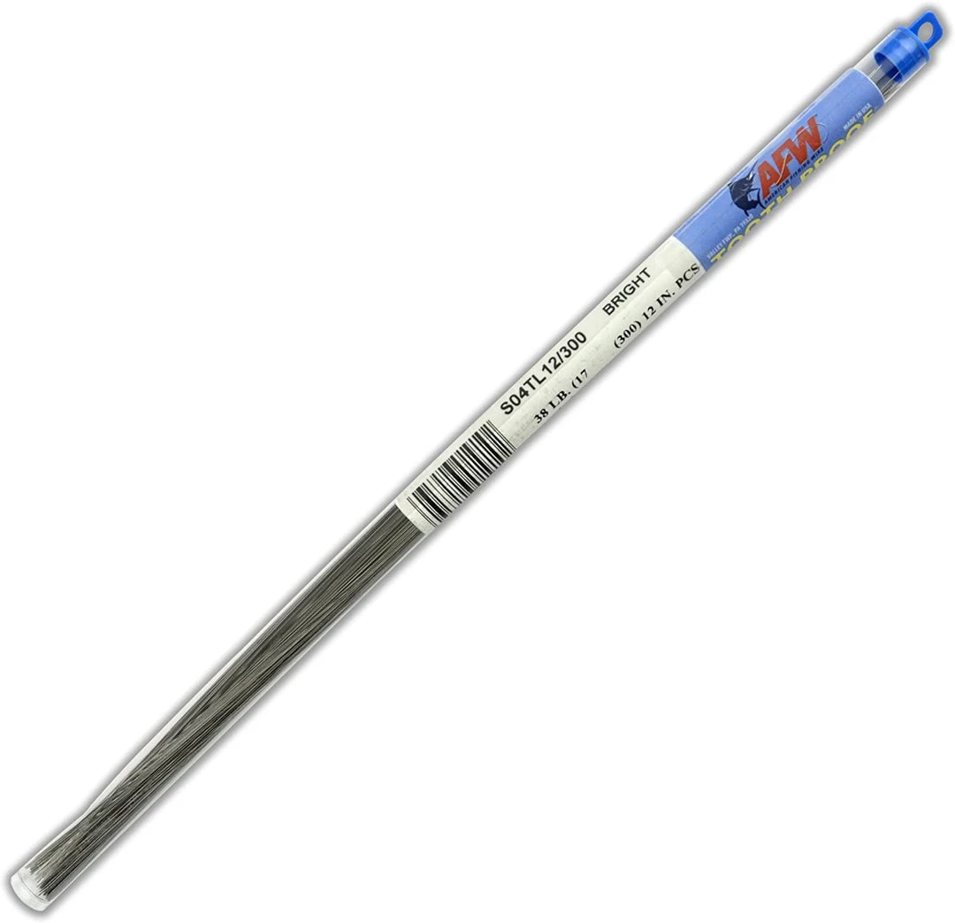 American Fishing Wire Tooth Proof Stainless Steel Straight Lengths 3 American Fishing Wire Tooth Proof Stainless Steel Straight Lengths