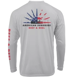 Reef & Reel American Sunshine Men's Long Sleeve Performance Shirt Performance Shirts