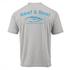 Reef & Reel Blue Fish Men's Short Sleeve Performance Fishing Shirt 22 Reef & Reel Blue Fish Men's Short Sleeve Performance Fishing Shirt