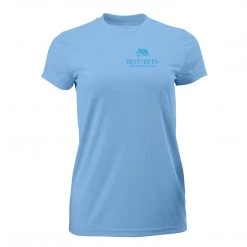 Performance Shirts Reef & Reel Women's Blue Fish Short Sleeve Performance Shirt