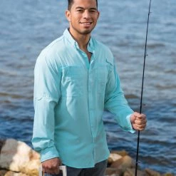 Buttoned Fishing Shirts Reef & Reel Performance Fishing Buttoned Fishing Shirt