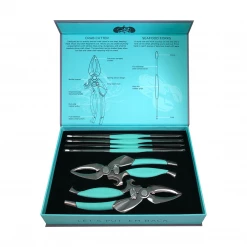 Kitchen Toadfish Crab & Lobster Tool Set - 2 Crab Cutters, 4 Seafood Forks