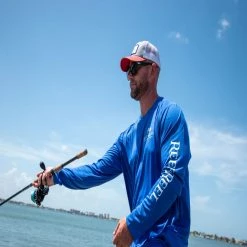 Reef & Reel Fish On Back ECO Series LS Performance Shirt Performance Shirts