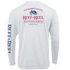 Performance Shirts Reef & Reel Drink Catch Repeat Men's Performance Long Sleeve Fishing Shirt