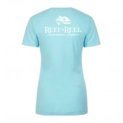 T-Shirts Reef & Reel Women's Fish On Back Tri Blend T-shirt