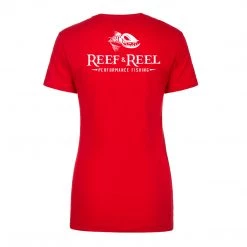 T-Shirts Reef & Reel Women's Fish On Back Tri Blend T-shirt