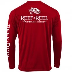 Reef & Reel Fish On Back ECO Series LS Performance Shirt Performance Shirts