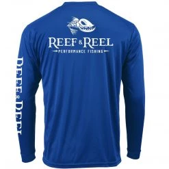Reef & Reel Fish On Back ECO Series LS Performance Shirt Performance Shirts