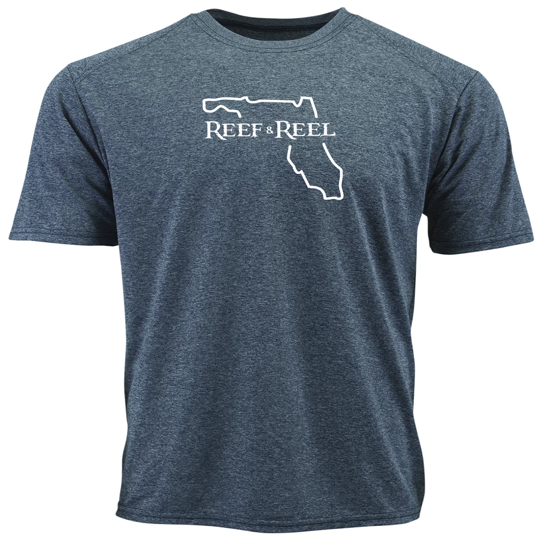 T-Shirts Reef & Reel Florida Outline Tri-Blend Men's Short Sleeve T-Shirt 4 T-Shirts Reef & Reel Florida Outline Tri-Blend Men's Short Sleeve T-Shirt
