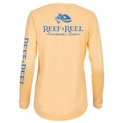 Reef & Reel Women's Floating Fish Back Womens Performance LS Shirt