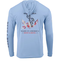 Reef & Reel American Made Men's Long Sleeve Performance Hoodie