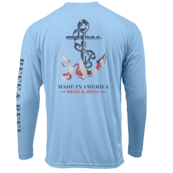 Reef & Reel American Made Men's Long Sleeve Performance Shirt Performance Shirts