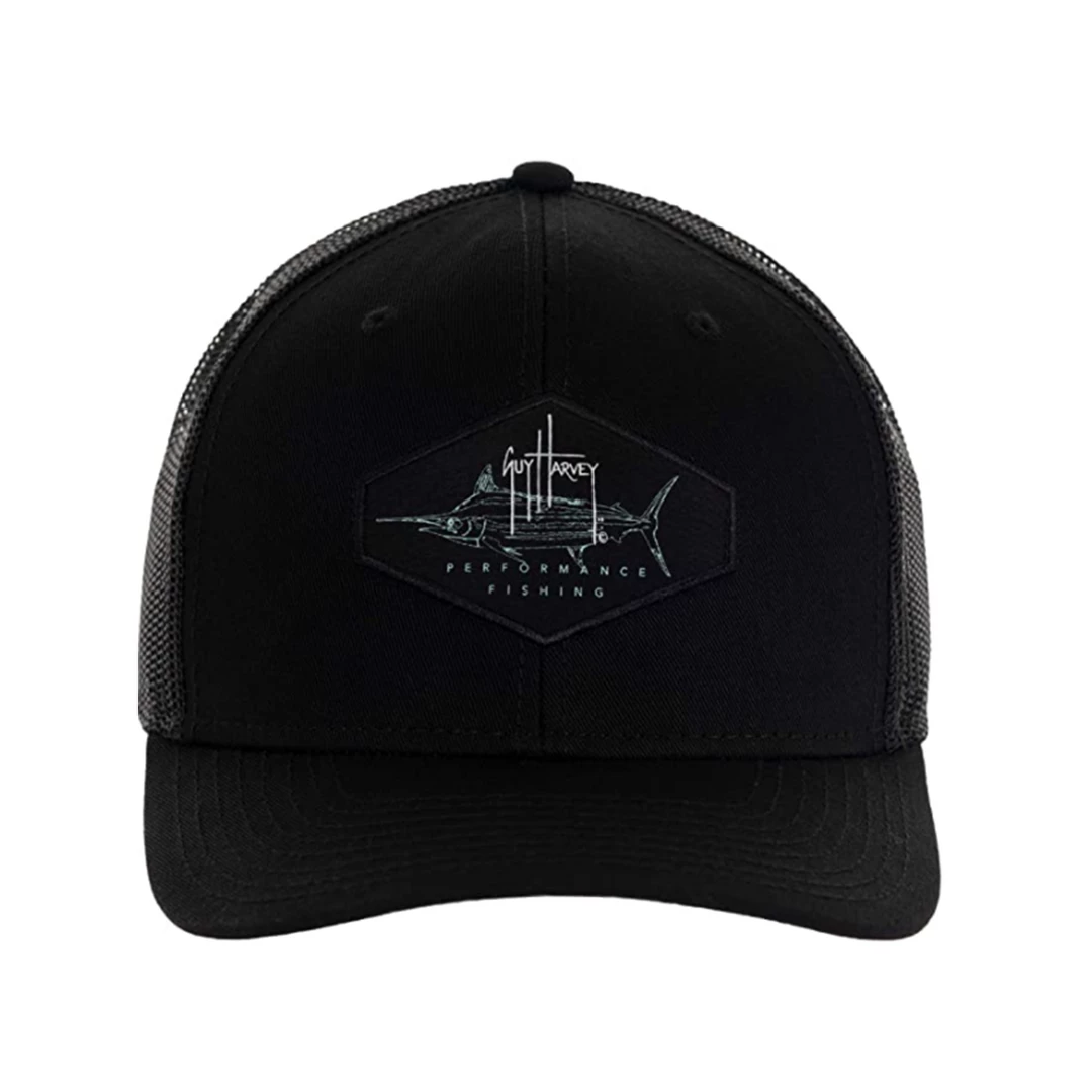 Guy Harvey Marlin Patch Mesh Trucker Hat 3 Guy Harvey Marlin Patch Mesh Trucker Hat