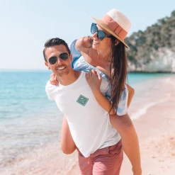 Reef & Reel Palm Tree Men's Short Sleeve Performance Shirt