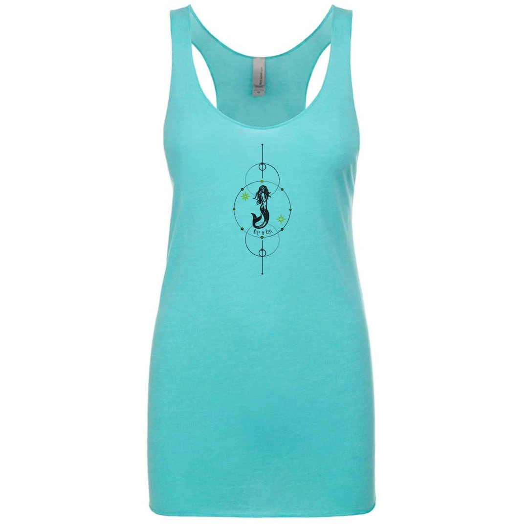 Reef & Reel Women's Mermaid Tri Blend Tank Top 3 Reef & Reel Women's Mermaid Tri Blend Tank Top