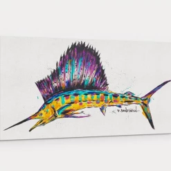 Reel Local Gear Canvas Art