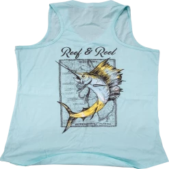 Reef & Reel Women's Mod Fish Tri Blend Tank