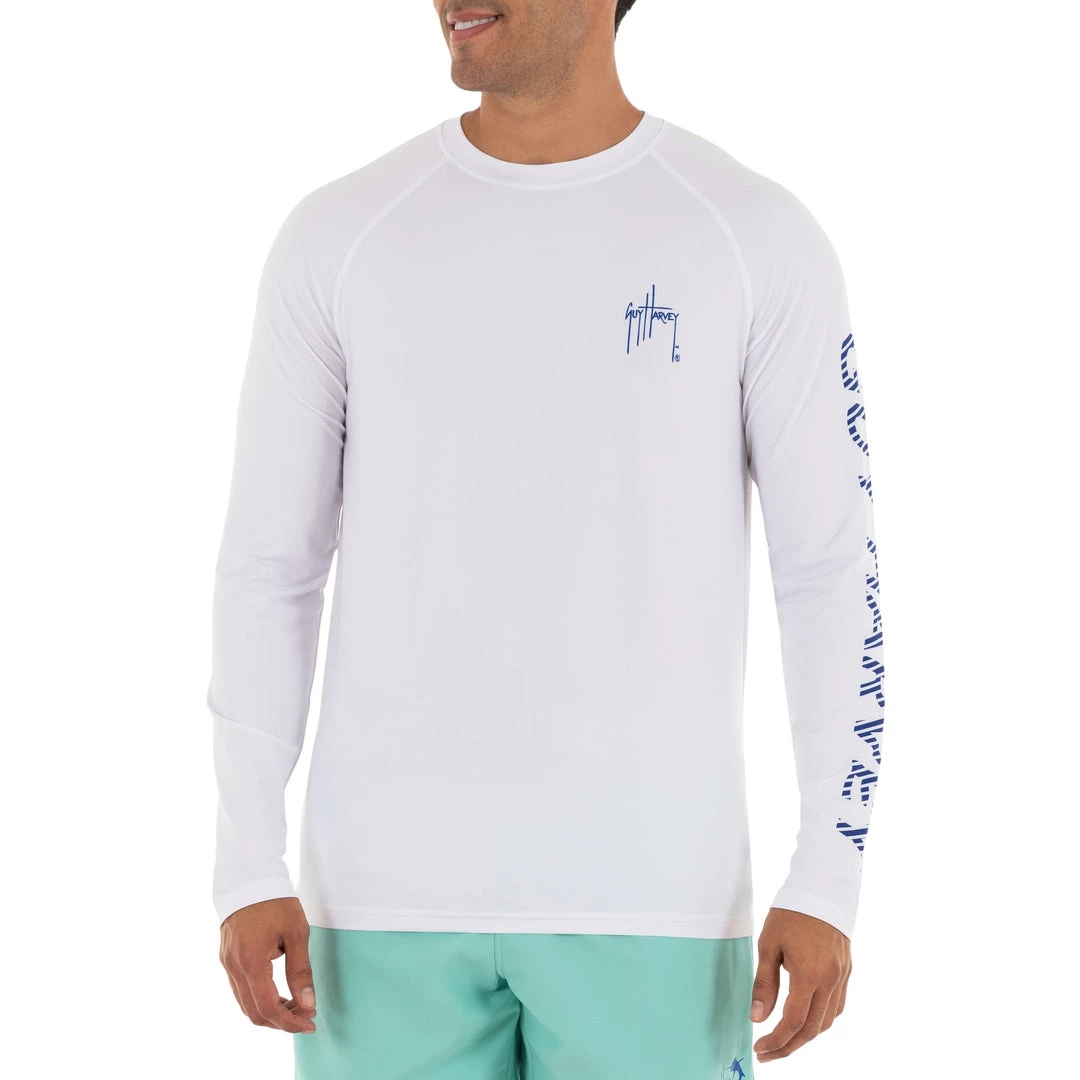 Guy Harvey Men's Offshore Slam Raglan Sleeve Sun Protection Top Performance Shirts 4 Guy Harvey Men's Offshore Slam Raglan Sleeve Sun Protection Top Performance Shirts