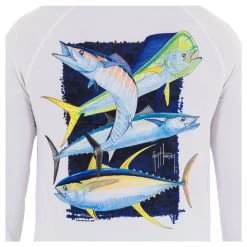 Guy Harvey Men's Offshore Slam Raglan Sleeve Sun Protection Top Performance Shirts 9 Guy Harvey Men's Offshore Slam Raglan Sleeve Sun Protection Top Performance Shirts