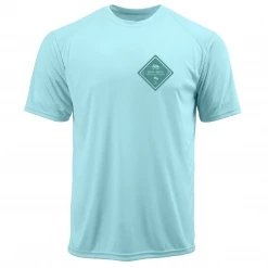 Reef & Reel Palm Tree Men's Short Sleeve Performance Shirt