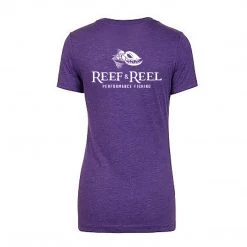 T-Shirts Reef & Reel Women's Fish On Back Tri Blend T-shirt