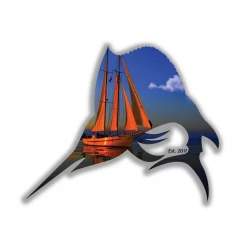 Reef & Reel Performance Fishing Sailfish Sticker Stickers