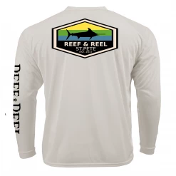 Reef & Reel Striped Marlin Men's Performance Long Sleeve Fishing Shirt Performance Shirts