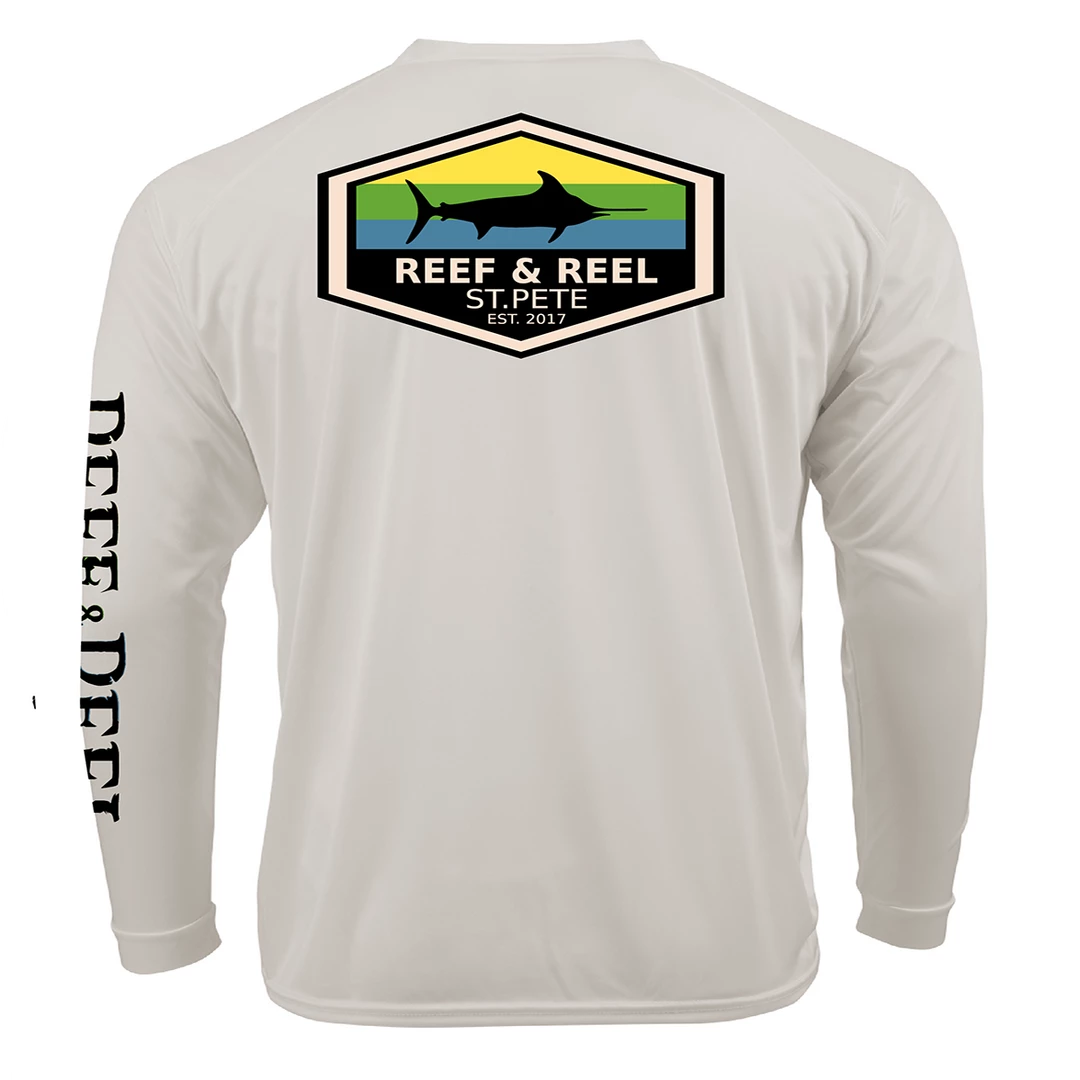 Reef & Reel Striped Marlin Men's Performance Long Sleeve Fishing Shirt Performance Shirts 3 Reef & Reel Striped Marlin Men's Performance Long Sleeve Fishing Shirt Performance Shirts