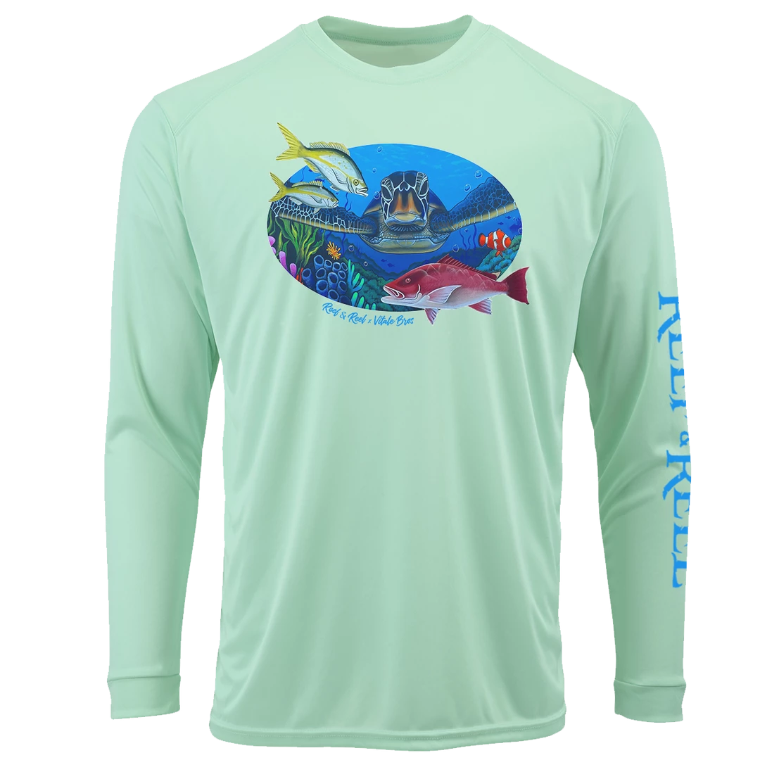 Performance Shirts Reef & Reel Vitale Bros. Youth Sea Turtle LS Performance Shirt 5 Performance Shirts Reef & Reel Vitale Bros. Youth Sea Turtle LS Performance Shirt