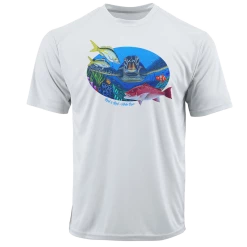 Performance Shirts Reef & Reel Vitale Brothers Youth Sea Turtle SS Performance Shirt