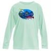 Performance Shirts Reef & Reel Vitale Bros. Toddler Sea Turtle LS Performance Shirt
