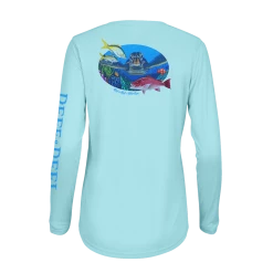 Reef & Reel Vitale Bros. Women's Sea Turtle LS Performance Shirt Performance Shirts