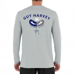 Guy Harvey Men's Long Sleeve Slam Split Sun Protection Shirt Performance Shirts