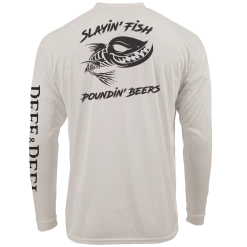 Reef & Reel Slayin' Fish Poundin' Beers Performance LS Shirt 11 Reef & Reel Slayin' Fish Poundin' Beers Performance LS Shirt