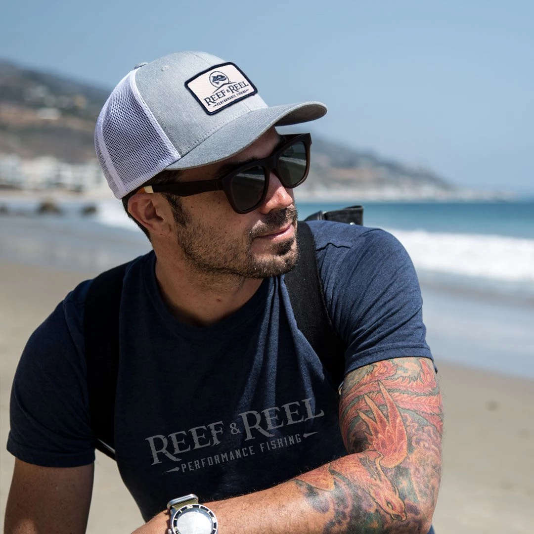 Reef & Reel Performance Fishing Snapback Trucker Hat 4 Reef & Reel Performance Fishing Snapback Trucker Hat