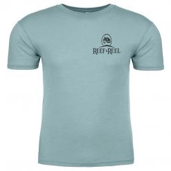 T-Shirts Reef & Reel Classic Logo On Pocket Men's Tri-Blend Short Sleeve T-Shirt