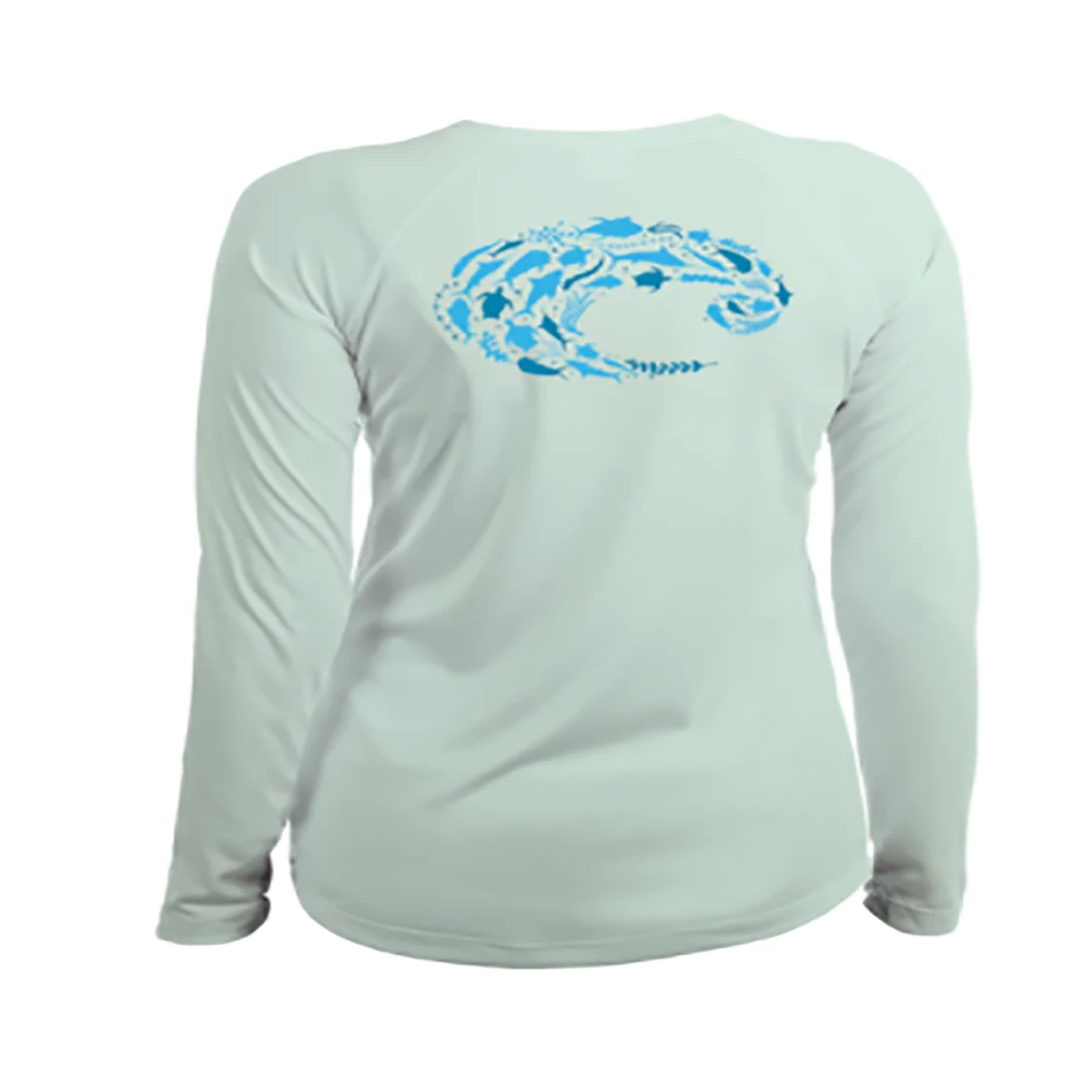 Costa Del Mar Women's Technical Flotilla Long Sleeve Crew Performance Shirts 3 Costa Del Mar Women's Technical Flotilla Long Sleeve Crew Performance Shirts