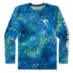 Performance Shirts Costa Del Mar Tech Mossy Oak Coastal Crew