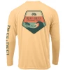 Reef & Reel Classic Wave Men's Long Sleeve Performance Shirt Performance Shirts 1 Reef & Reel Classic Wave Men's Long Sleeve Performance Shirt Performance Shirts
