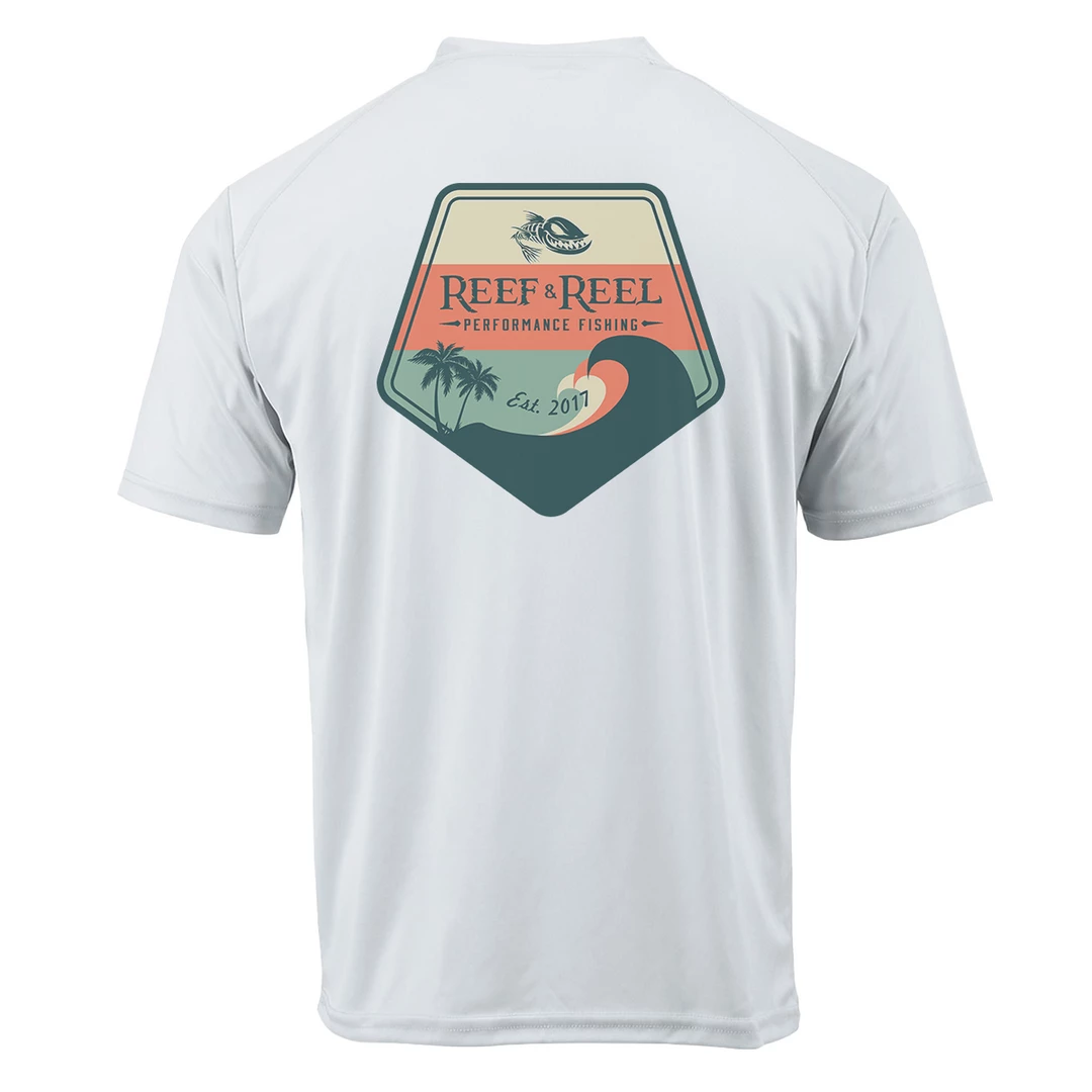 Reef & Reel Classic Wave Men's Short Sleeve Performance Shirt Performance Shirts 5 Reef & Reel Classic Wave Men's Short Sleeve Performance Shirt Performance Shirts