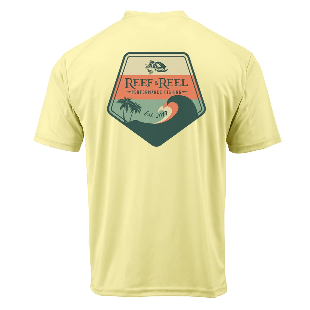 Reef & Reel Classic Wave Men's Short Sleeve Performance Shirt Performance Shirts 8 Reef & Reel Classic Wave Men's Short Sleeve Performance Shirt Performance Shirts