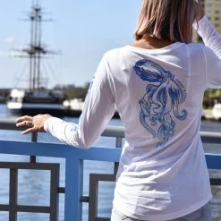 Reef & Reel Women's Dive Deep Performance LS Shirt Performance Shirts