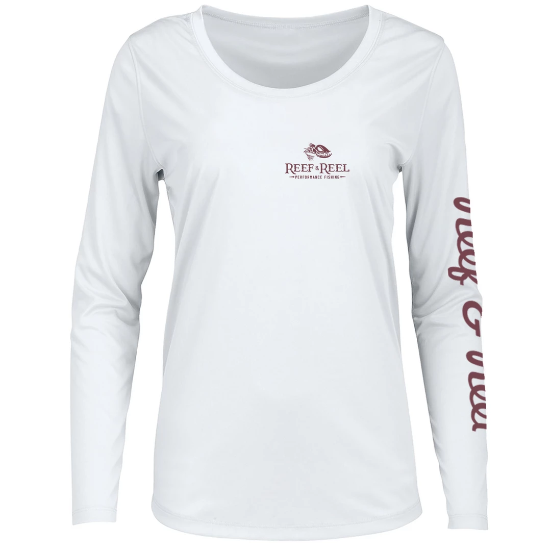 Reef & Reel Women's Palm Tree Performance LS Shirt 10 Reef & Reel Women's Palm Tree Performance LS Shirt