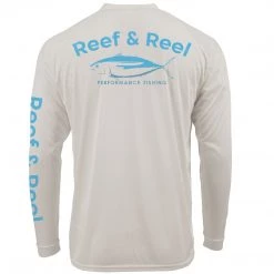 Reef & Reel Blue Fish Men's Long Sleeve Performance Fishing Shirt Performance Shirts