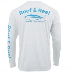 Reef & Reel Blue Fish Men's Long Sleeve Performance Fishing Shirt Performance Shirts