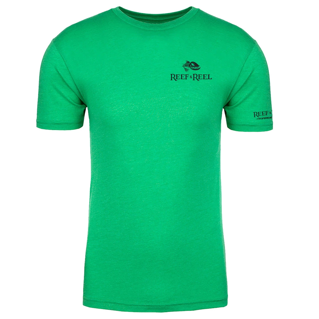 Reef & Reel Fish On The Pocket Men's Tri-Blend Shirt 4 Reef & Reel Fish On The Pocket Men's Tri-Blend Shirt