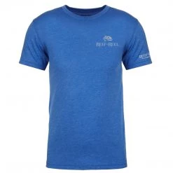 Reef & Reel Fish On The Pocket Men's Tri-Blend Shirt 23 Reef & Reel Fish On The Pocket Men's Tri-Blend Shirt