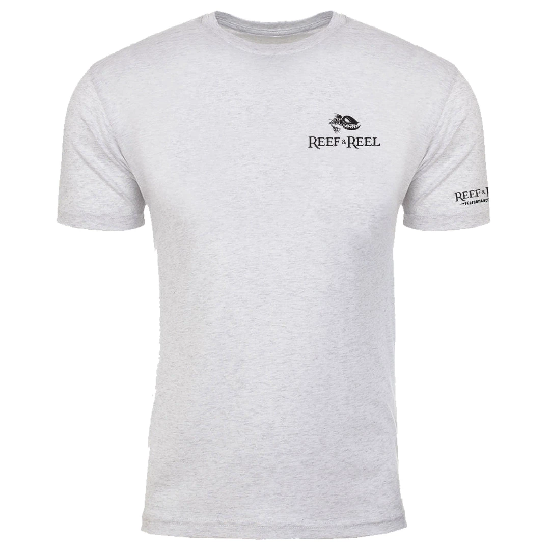 Reef & Reel Fish On The Pocket Men's Tri-Blend Shirt 7 Reef & Reel Fish On The Pocket Men's Tri-Blend Shirt